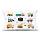 Stupell Industries Beep Construction Vehicles Decorative Printed Throw Pillow, design by Creative Studio, 14 x 7 x 20